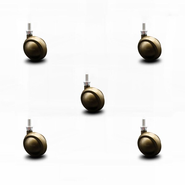 2 Inch Windsor Antique Ball Caster - 5/16 Inch Threaded Stem - SCC, 5PK